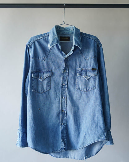 70's Sears Roebucks Denim Shirt - Large