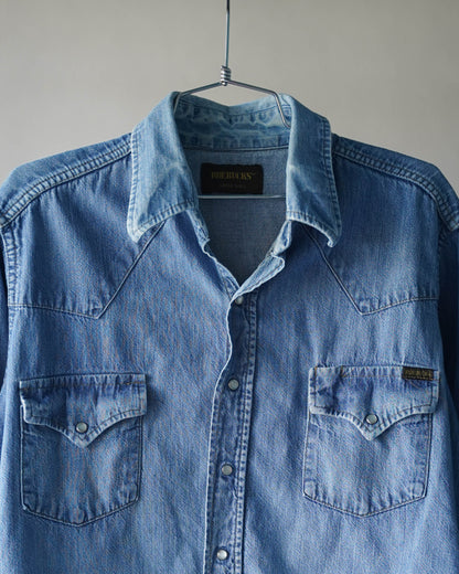 70's Sears Roebucks Denim Shirt - Large