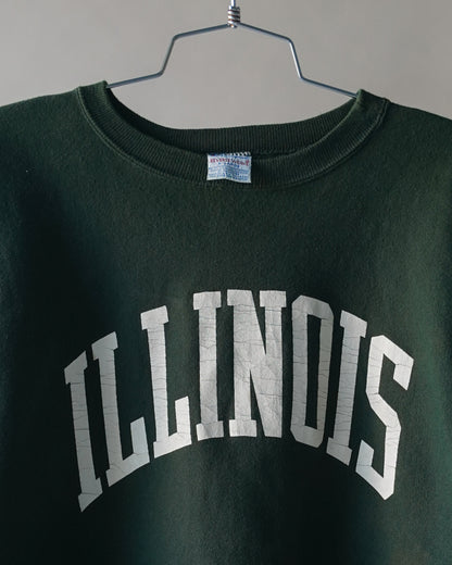 90's illinois Green Champion Reverse Weave - XL