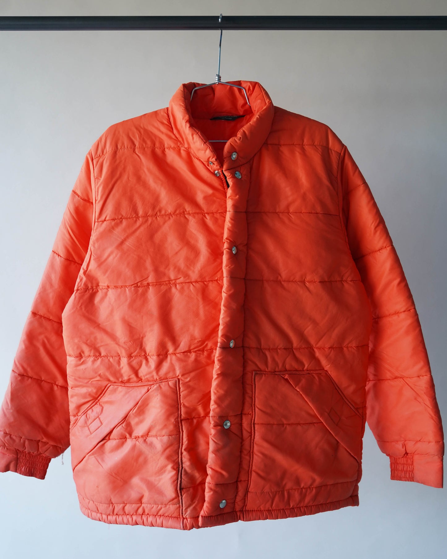 70's Orange Towncraft Puffer Jacket - XL