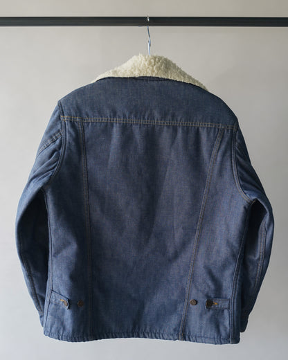 70's Sears Sherpa Denim Jacket - XL
