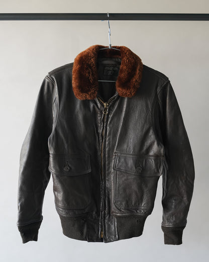 60's USN G-1 Military Flight Jacket - Small