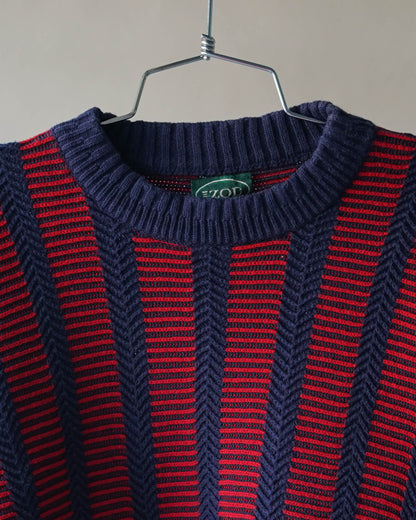 80's Izod Cable Knit Crewneck - XL