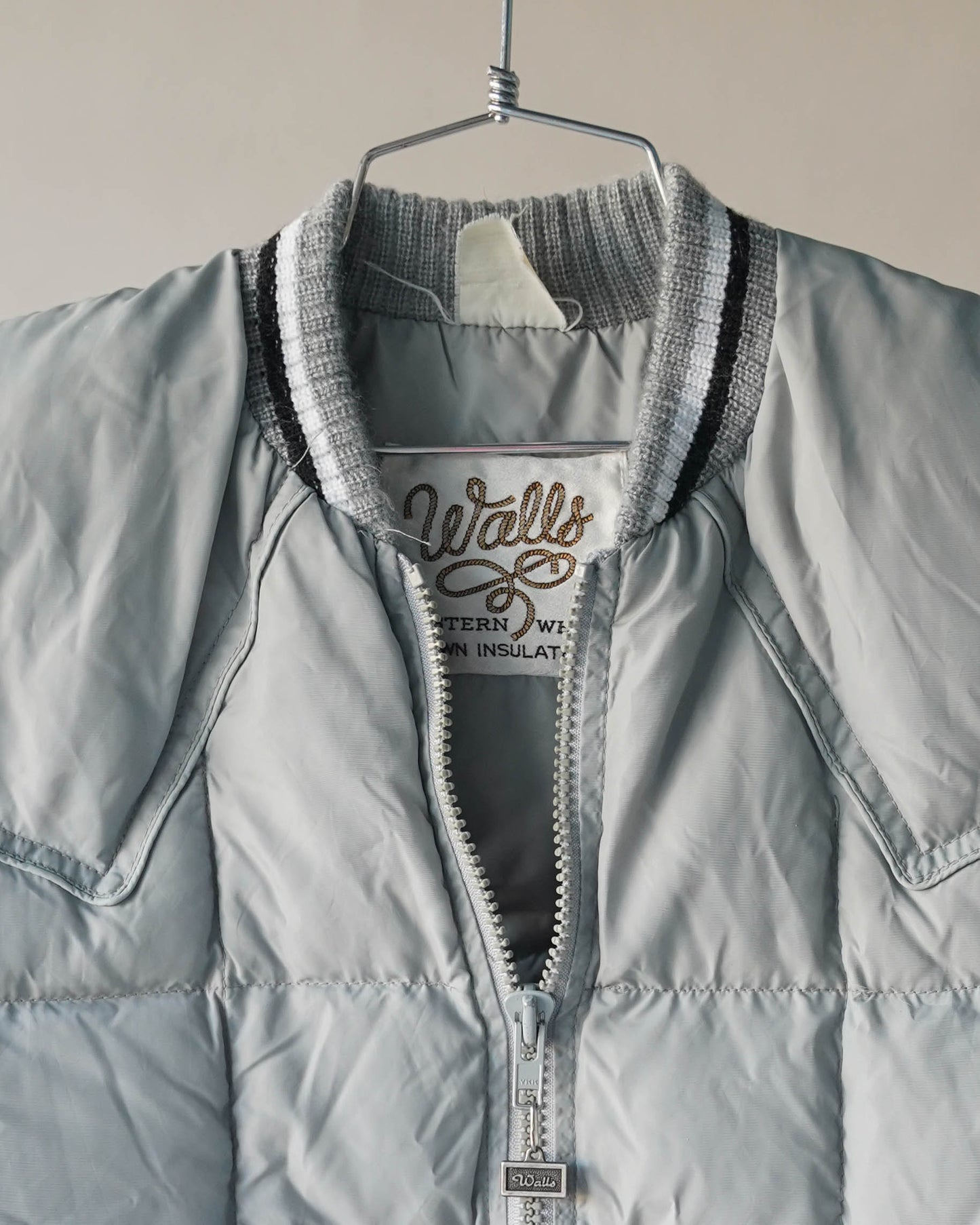 70's Walls Gray Goosedown Vest - XL