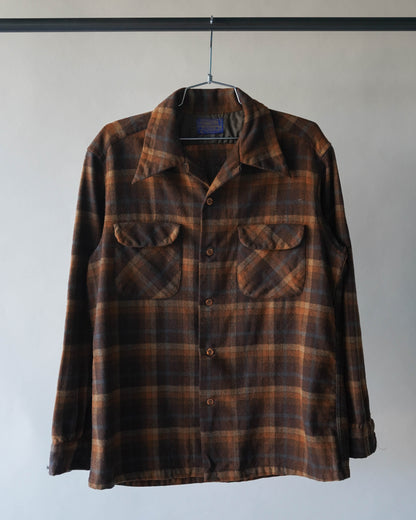 60's Pendleton Loop Collar Shirt - Large