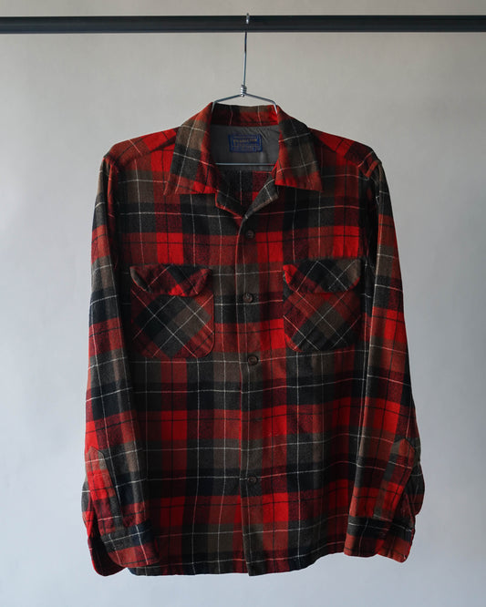 60's Pendleton Wool Loop Collar Shirt - Medium (as is)