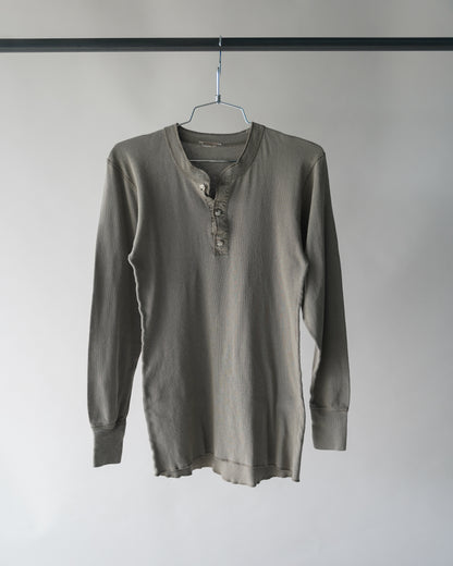 80's Green Thermal Shirt - Small