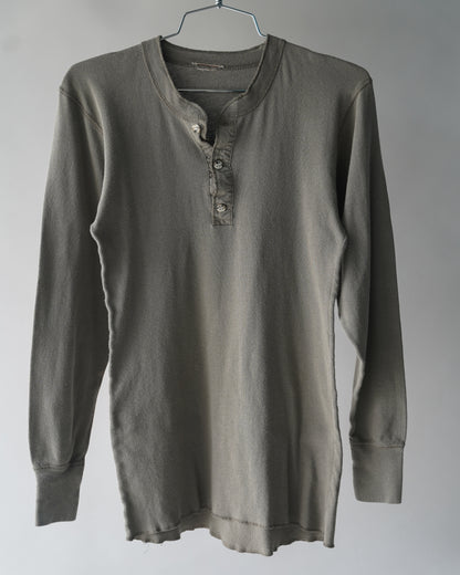 80's Green Thermal Shirt - Small