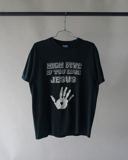 00's High 5 If You Love Jesus Tee - Medium