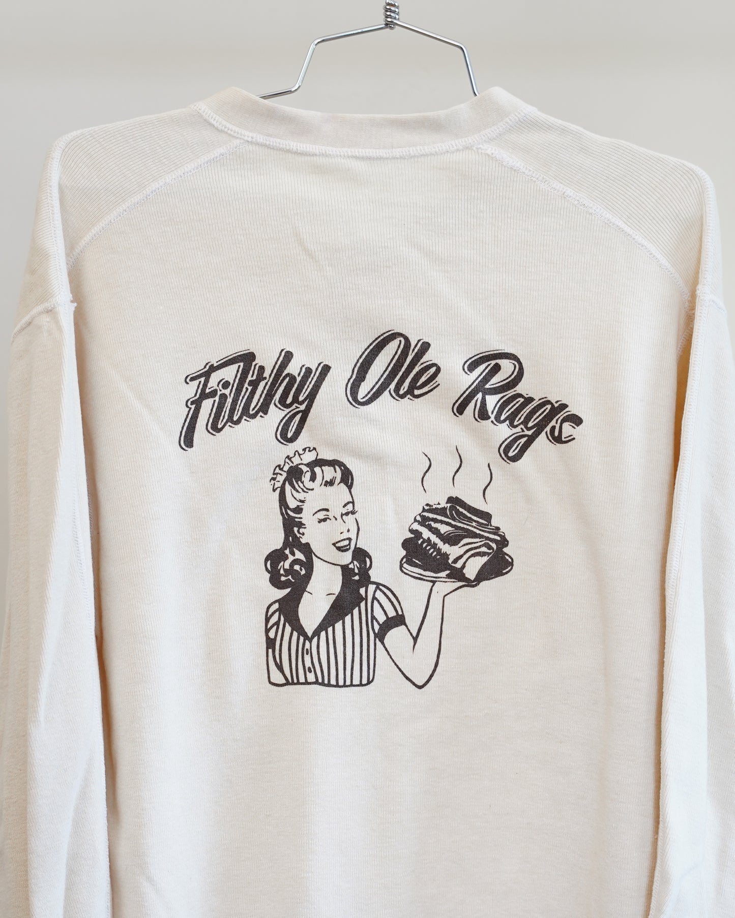 Filthy Ole Rags 70's Military Thermal - Brown Back Print (Large)