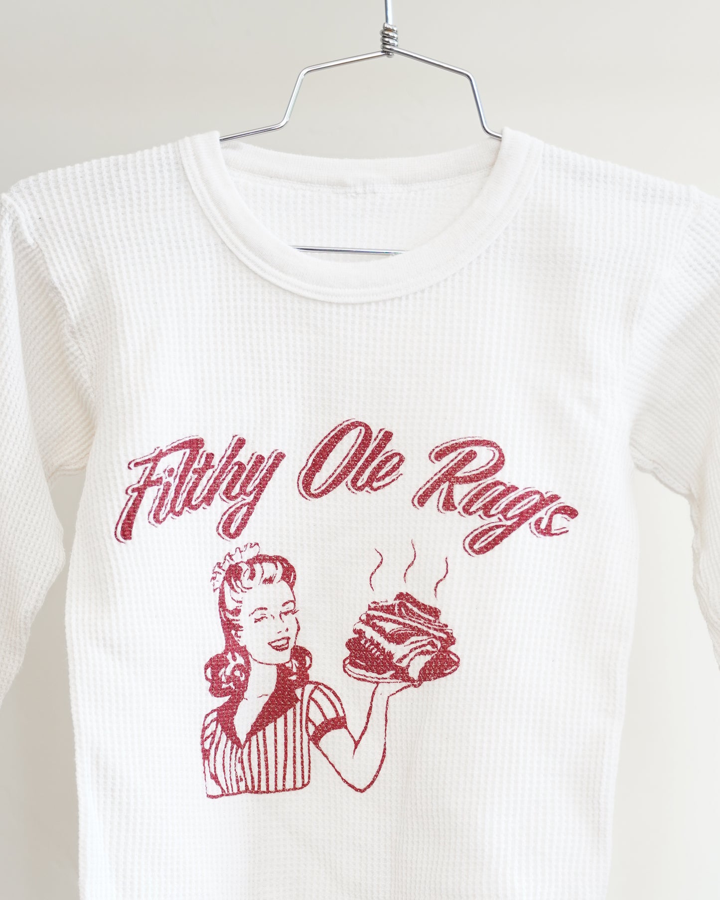Filthy Ole Rags 90's Thermal - Red Front Print (Small)