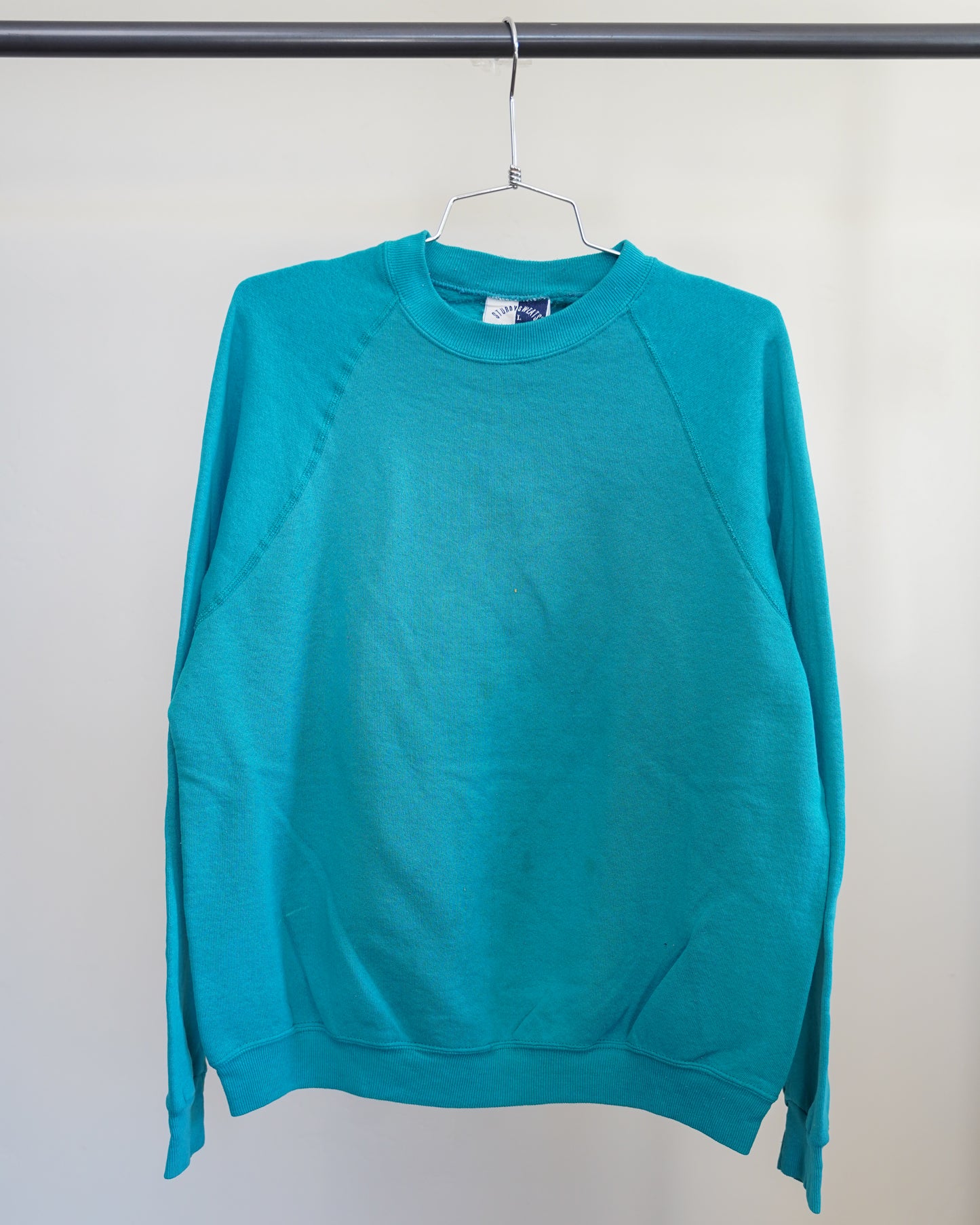 Filthy Ole Rags 80's Turquoise Sweatshirt - White Back Print (Large)