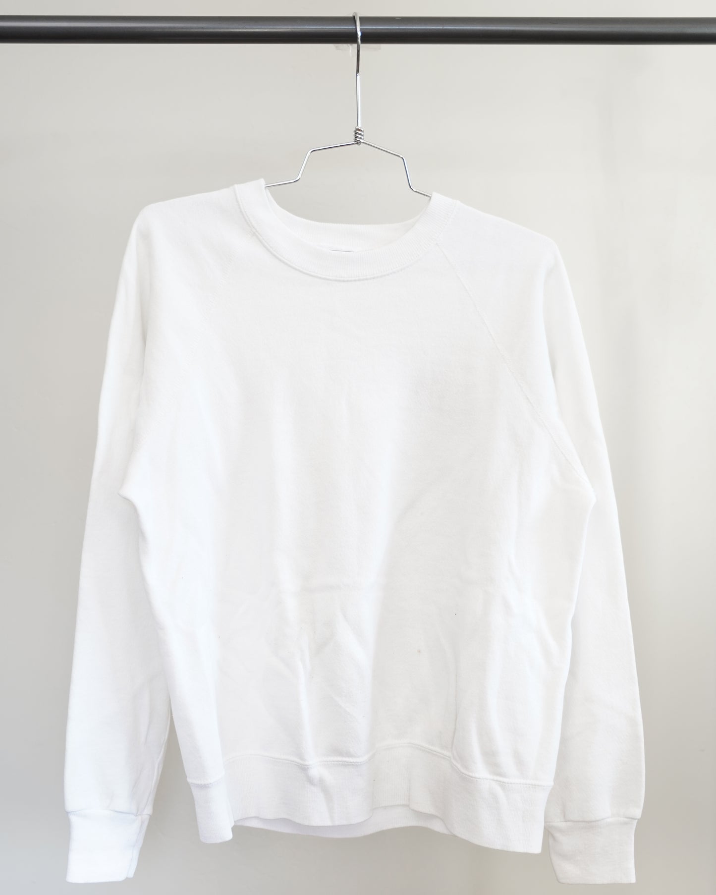 Filthy Ole Rags 80's White Sweatshirt - Orange Front Print (Medium)