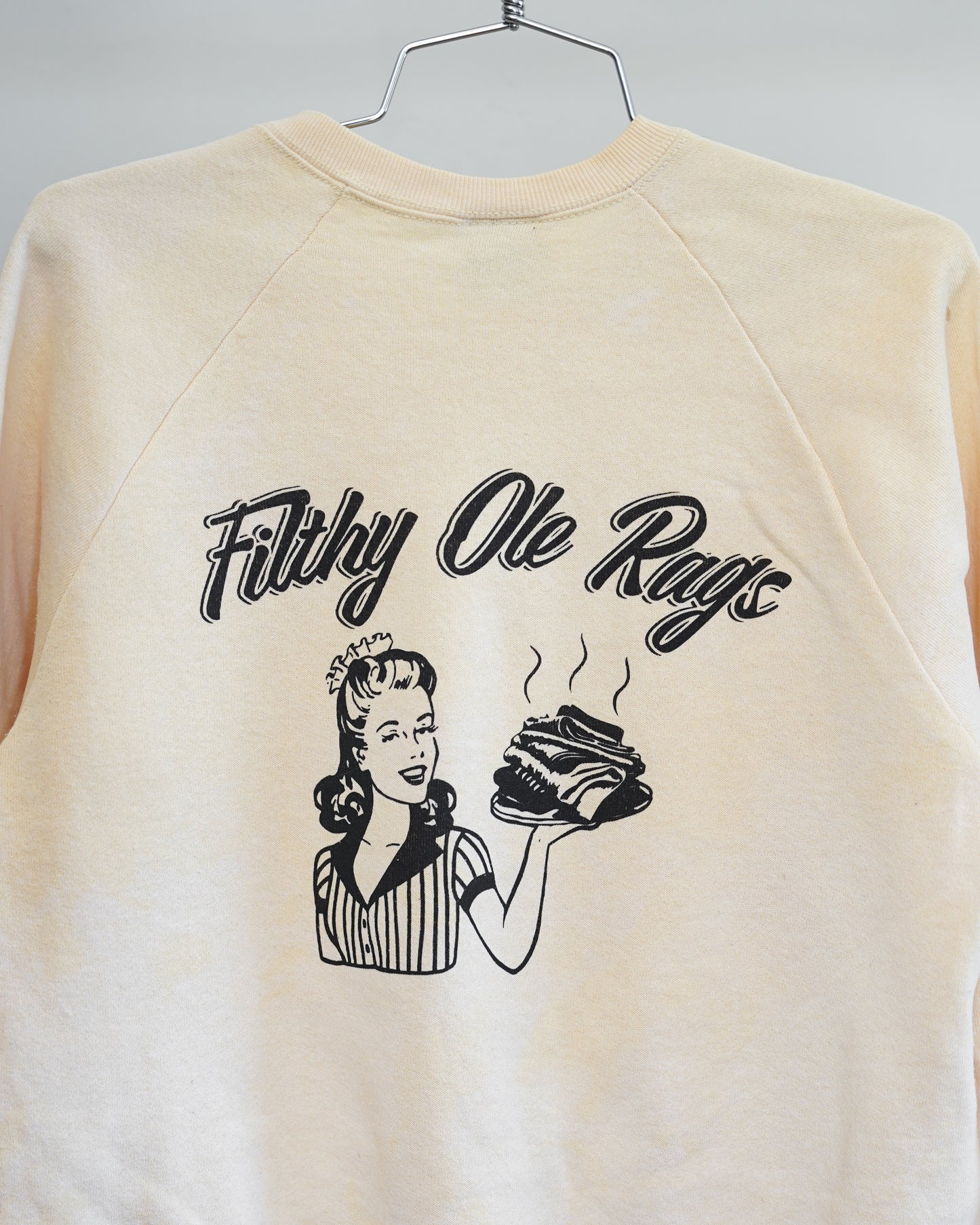 Filthy Ole Rags 90's Sweatshirt - Black Back Print (medium)