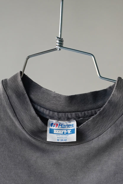 80's Faded Black Piranha Tee - Medium