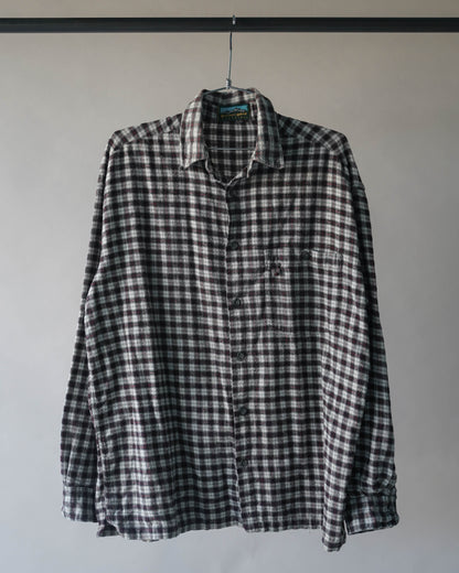 90's Plaid Cotton Shirt - XL
