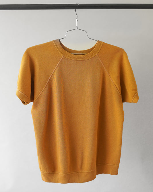 60's Sun Yellow Shortsleeved Sweatshirt - Large