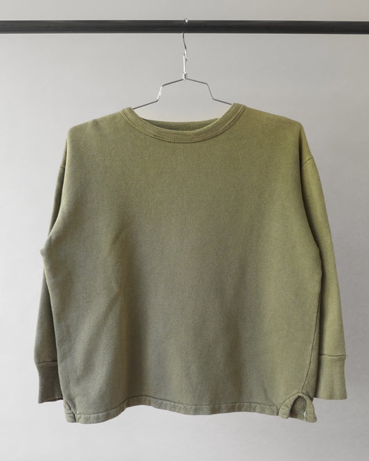 60's European Green Sweatshirt - Large (shorter sleeves)