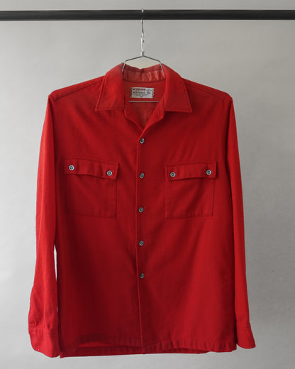 60's Red McGregor Wool Shirt - Medium