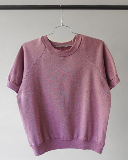 80's Pink Shortsleeved Sweatshirt - XL