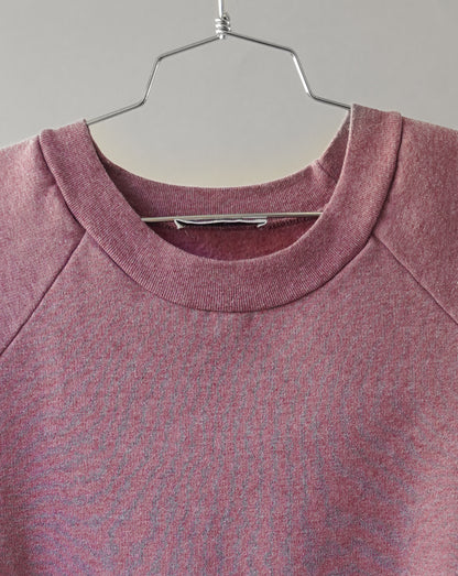 80's Pink Shortsleeved Sweatshirt - XL