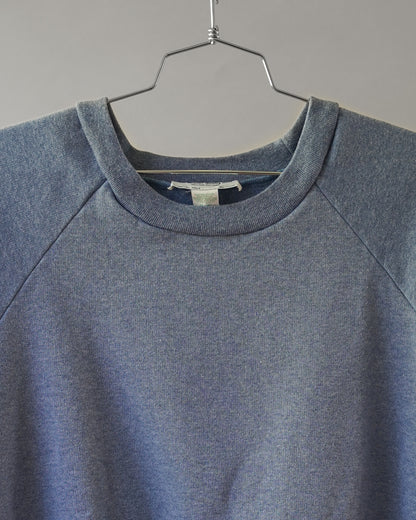 80's Light Blue Shortsleeved Sweatshirt - Large