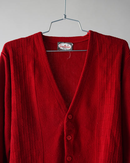 70s Sportswear Cardigan - Medium