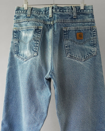 90's Flannel Lined Carhartt Jeans - 32x34
