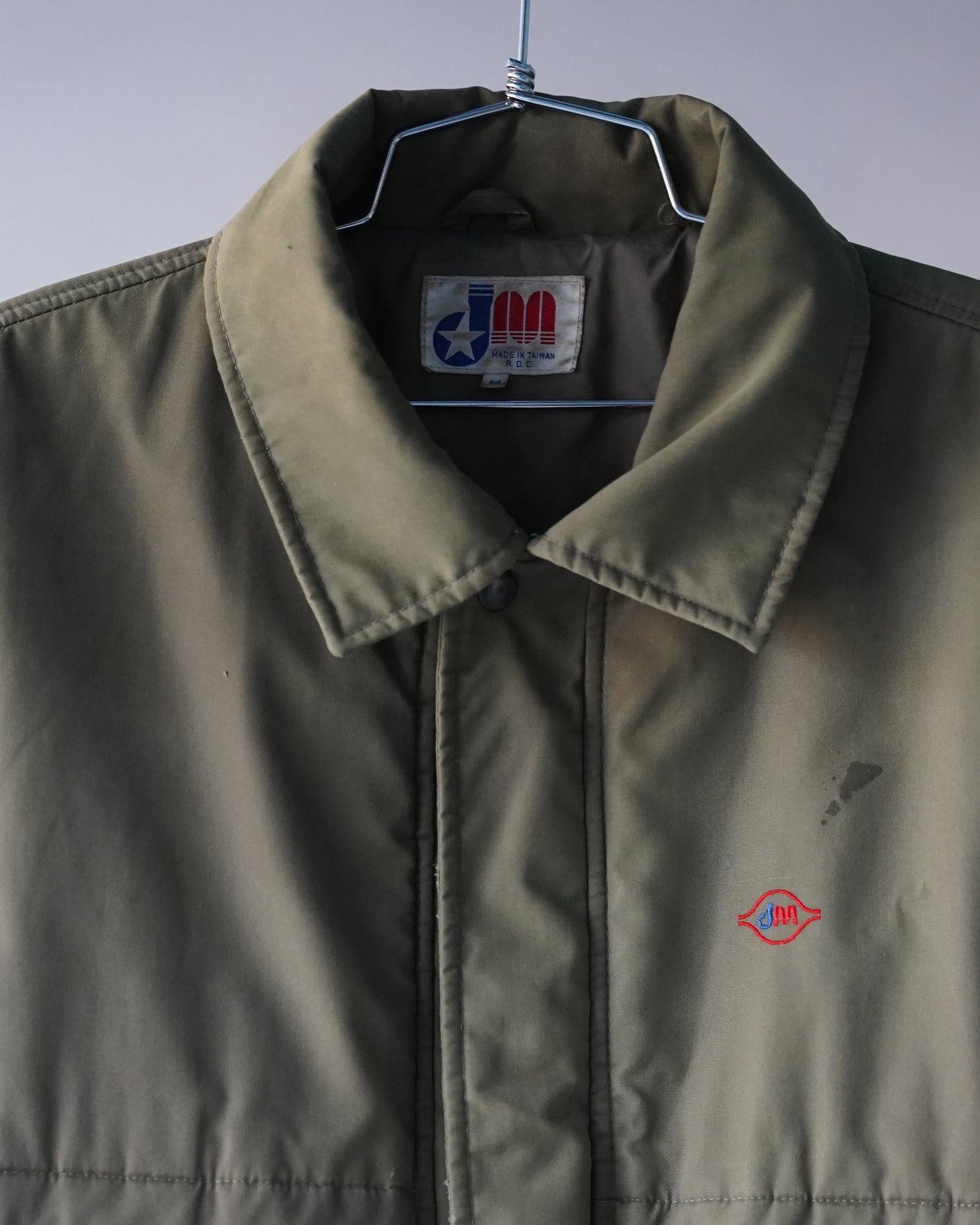 70's Green Bomber Jacket - XL