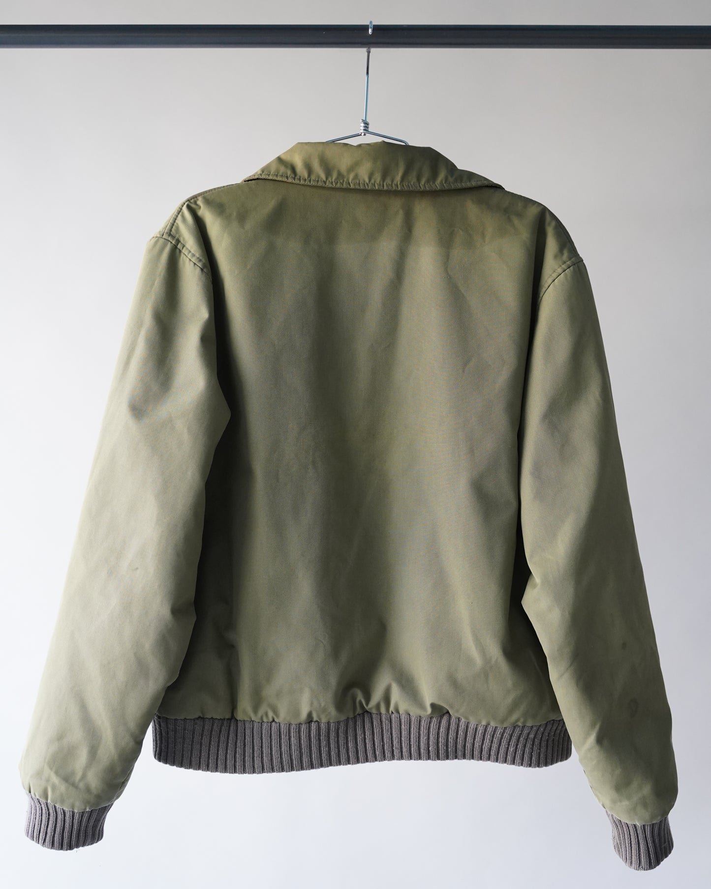 70's Green Bomber Jacket - XL