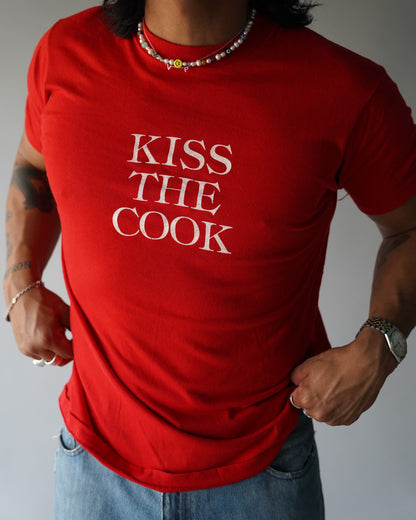 80s Kiss The Cook Tee - Large