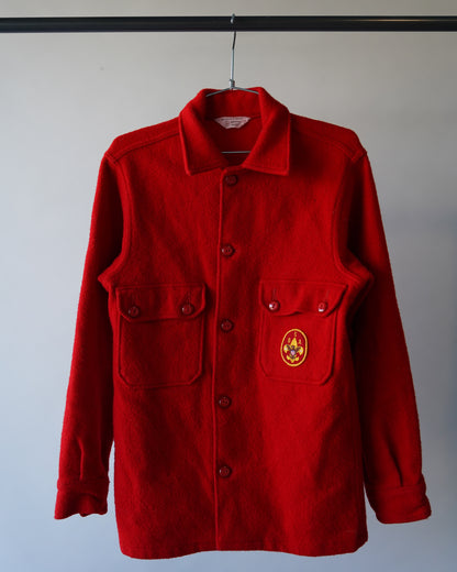 70's Boy Scouts Wool Shacket - Large