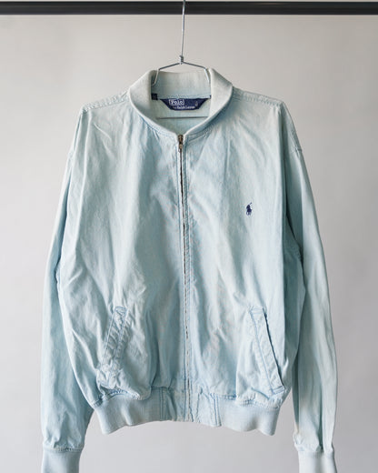 80's Polo Denim Bomber Jacket - XL
