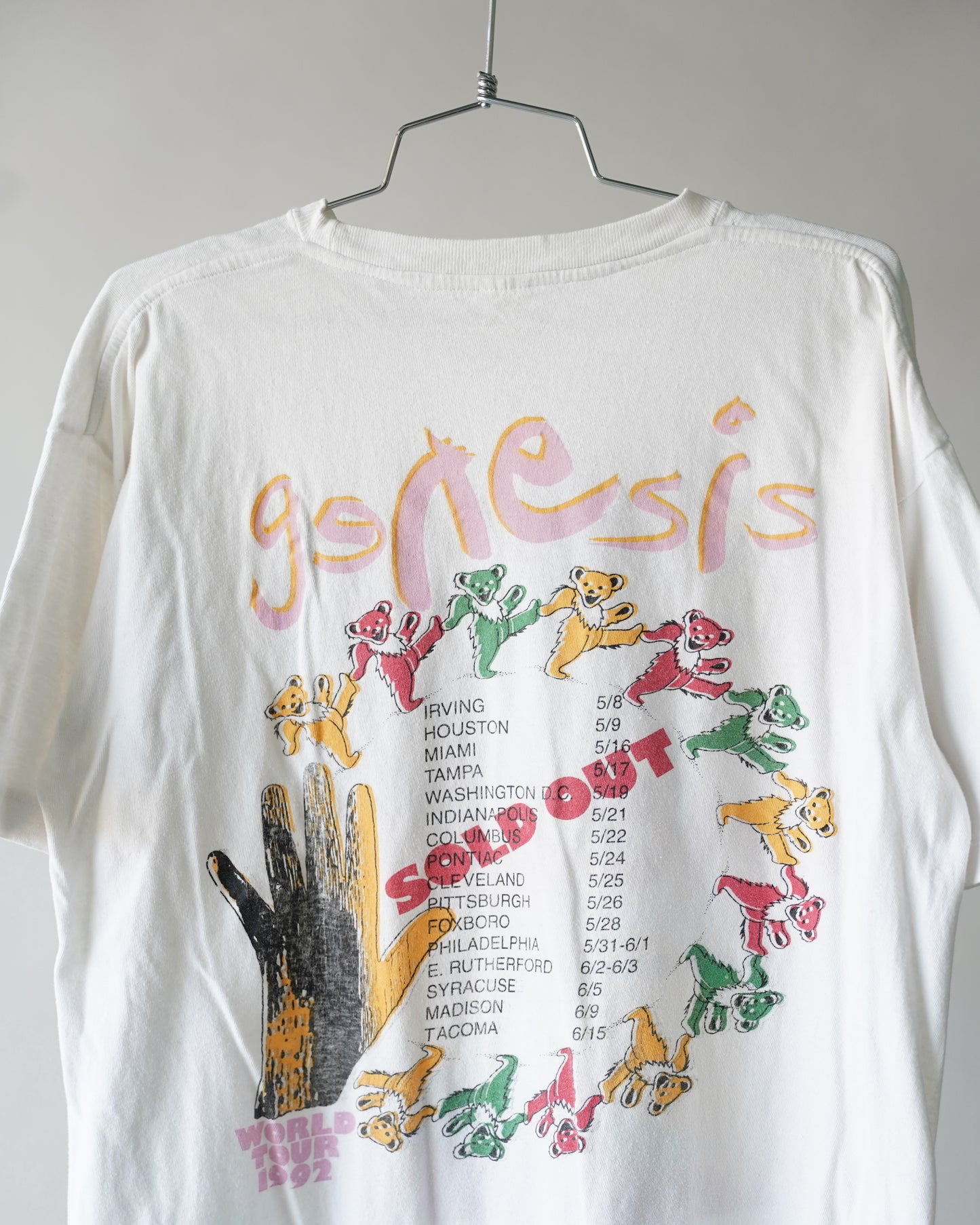 90's Genesis We Can't Dance Grateful Dead Dancing Bears Tee - Large