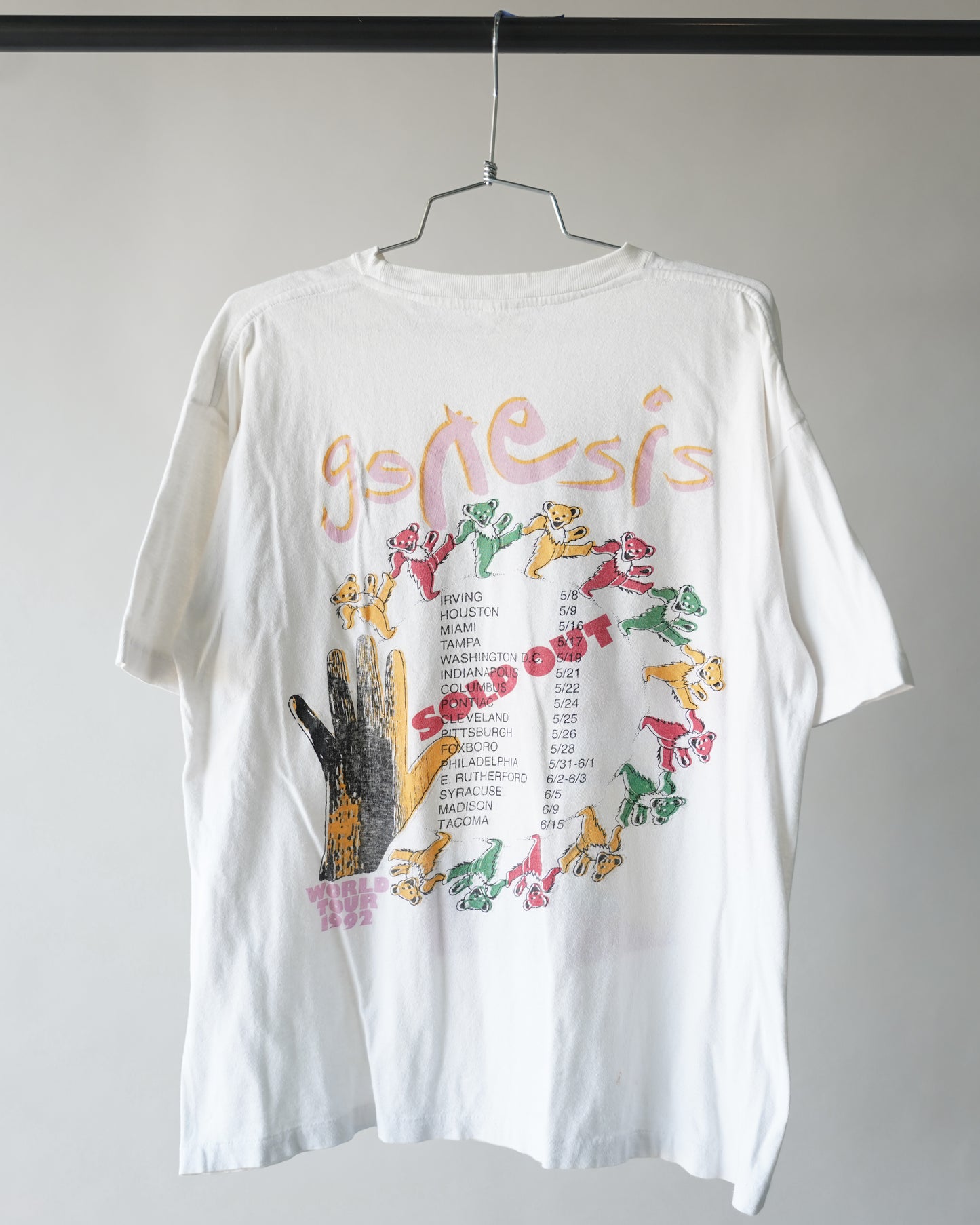 90's Genesis We Can't Dance Grateful Dead Dancing Bears Tee - Large