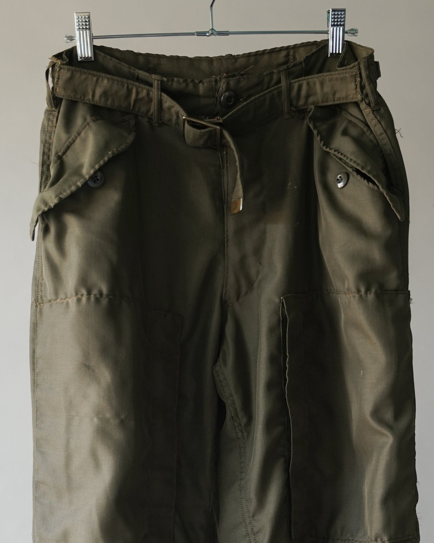 70's Multi Pocket Flight Trousers - Adjustable Waist