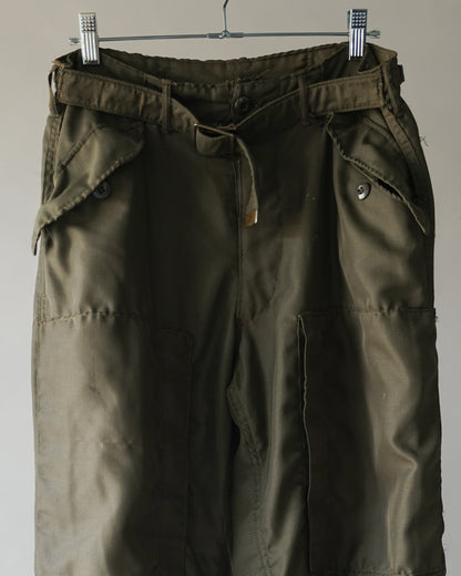 70's Multi Pocket Flight Trousers - Adjustable Waist