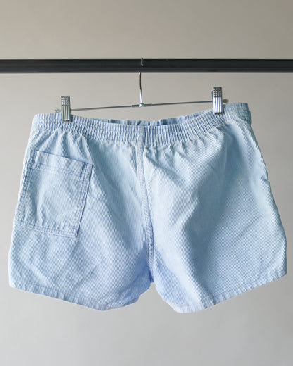 80's Baby Blue Corduroy Shorts - 33 Waist