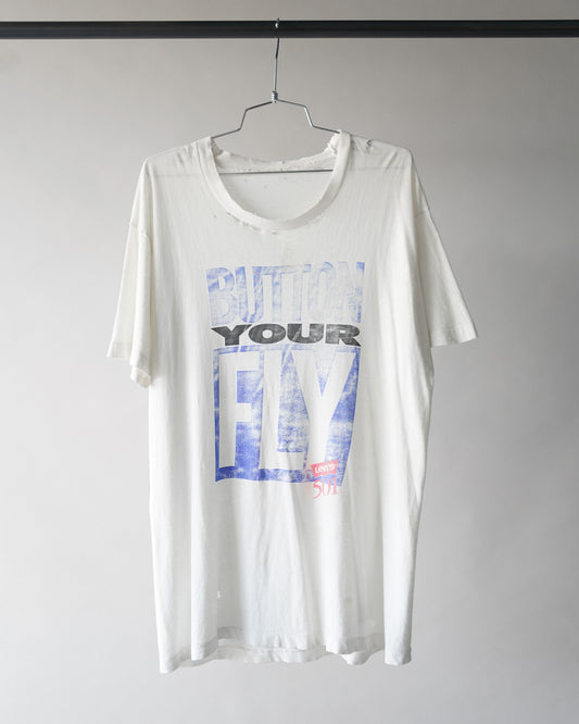 90's Levis Button Your Fly Tee - Large