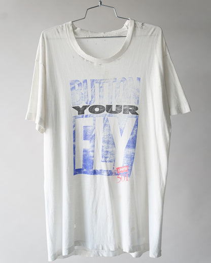 90's Levis Button Your Fly Tee - Large