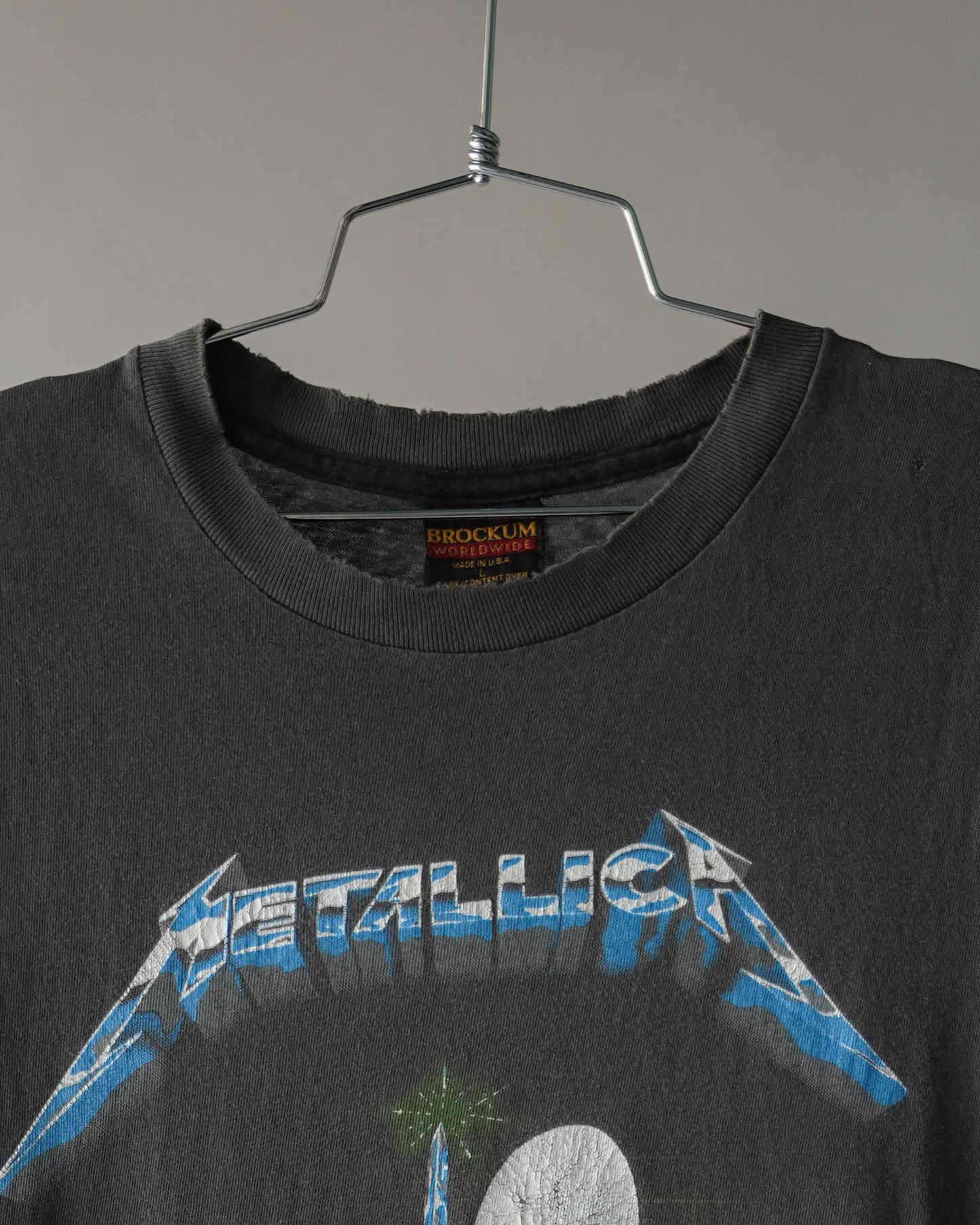80's Metallica Metal Up Your A** Cutoff Tee - Large