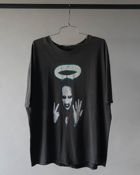 90's Marylin Manson Middle Fingers Tee - Large