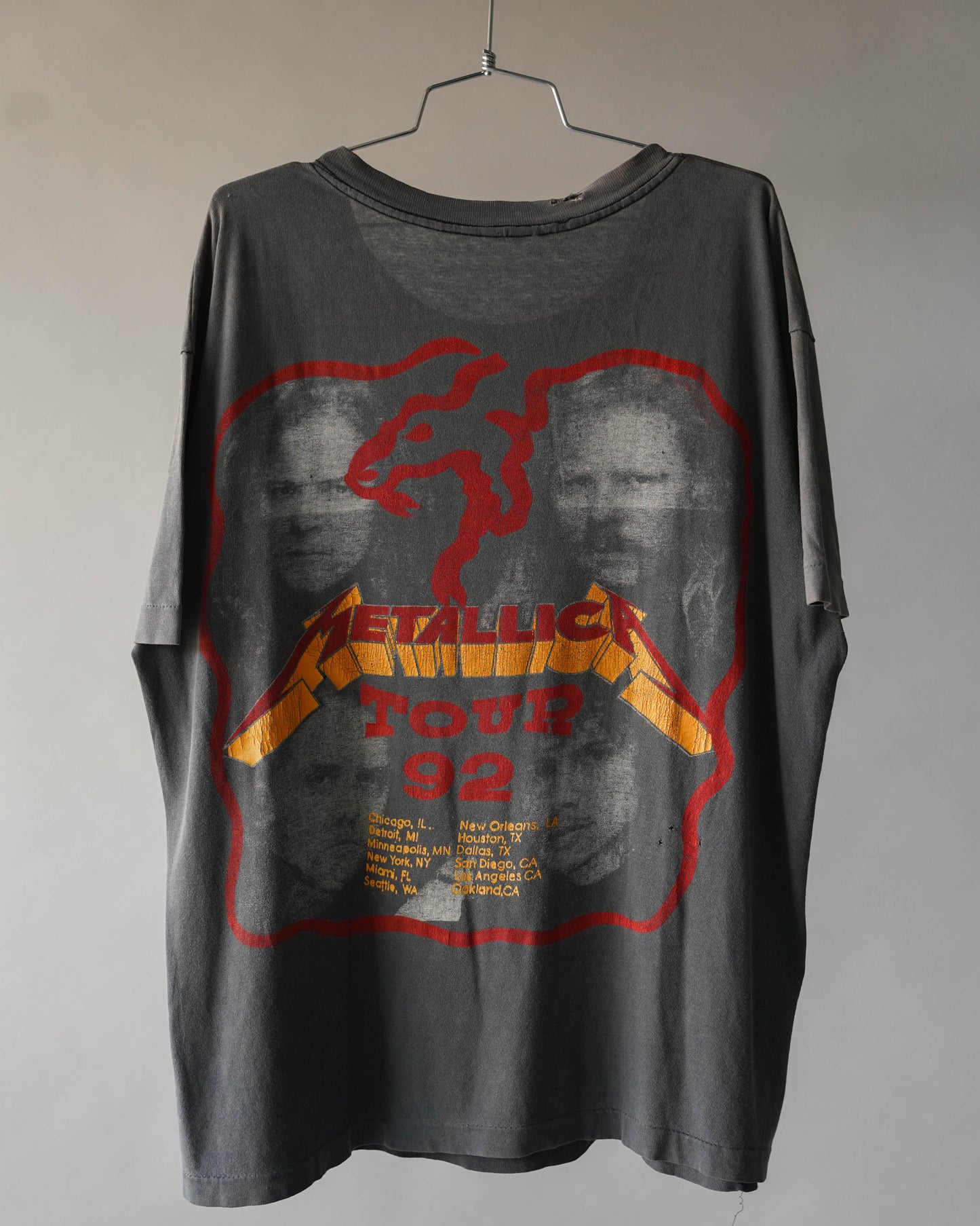 90's Metallica Guns N Roses Band Tee - XL