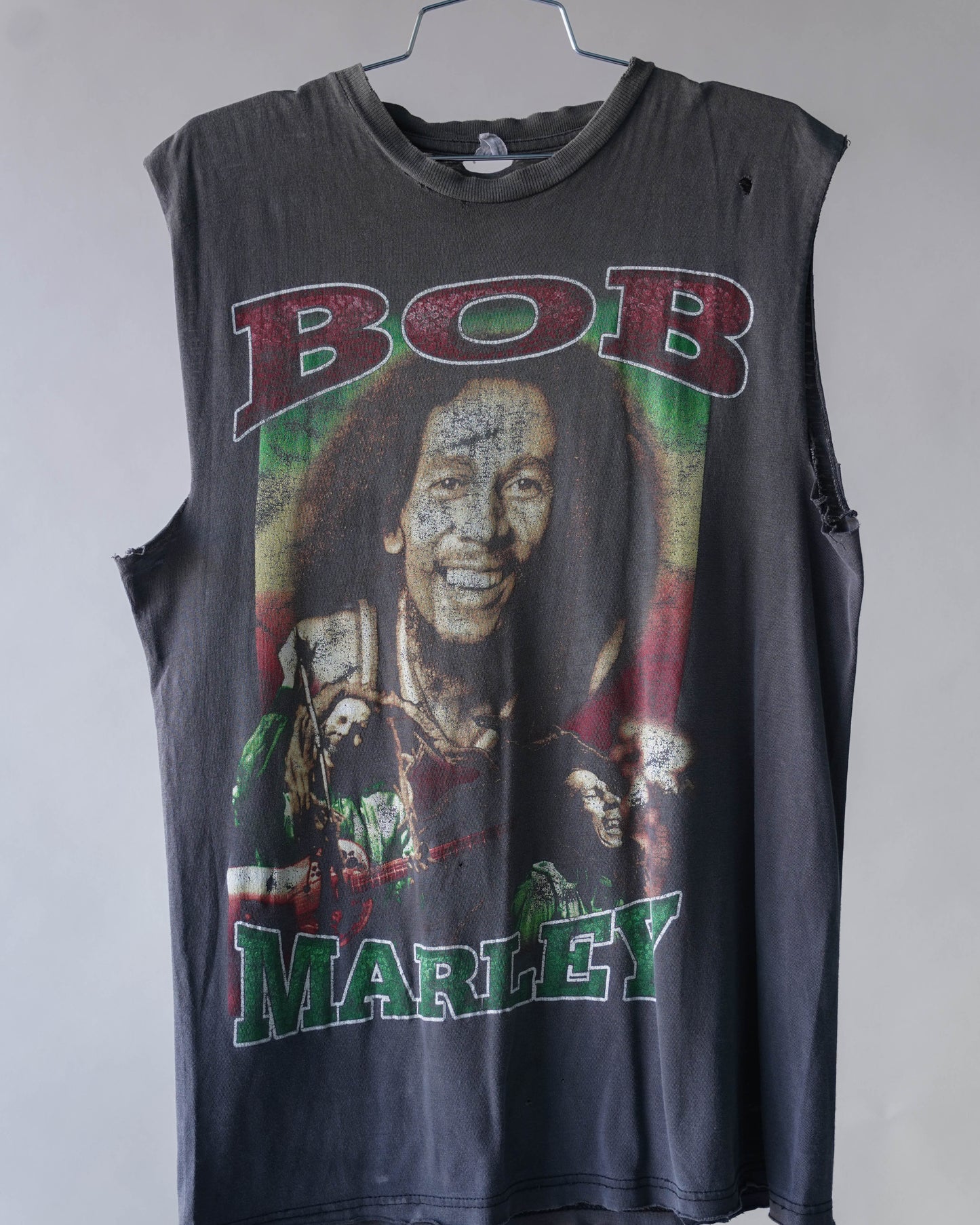 90's Bob Marley Cutoff Rap Tee - Large
