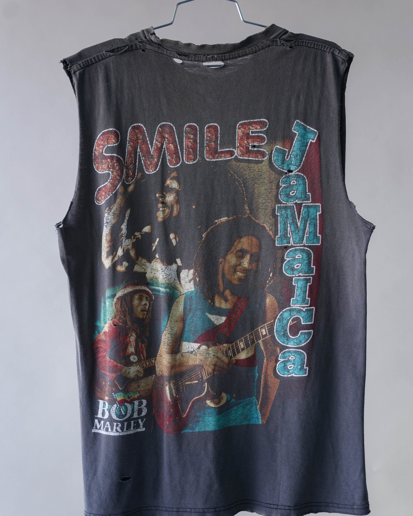 90's Bob Marley Cutoff Rap Tee - Large