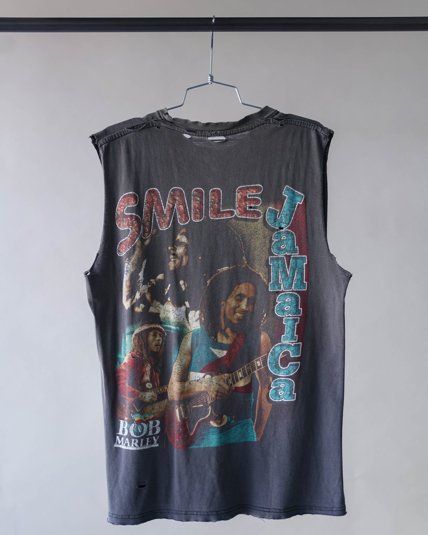 90's Bob Marley Cutoff Rap Tee - Large