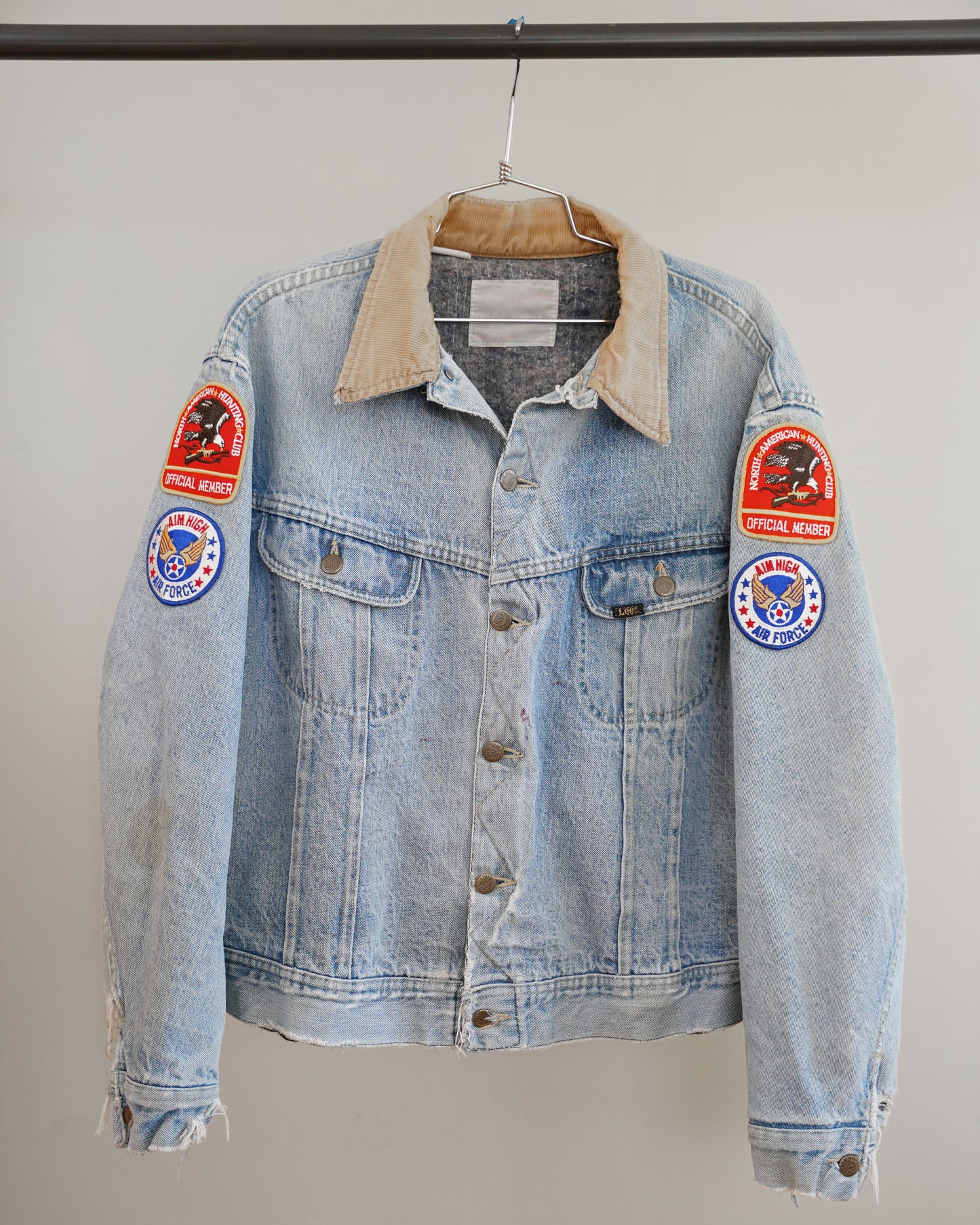 70's Lee Blanket Lined Denim Jacket - Large
