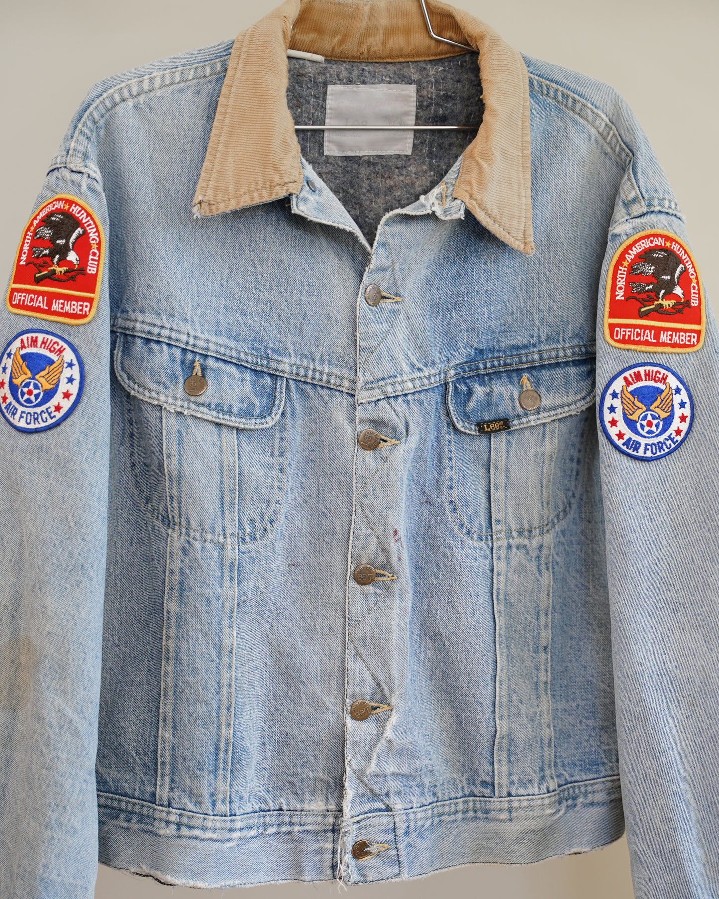70's Lee Blanket Lined Denim Jacket - Large