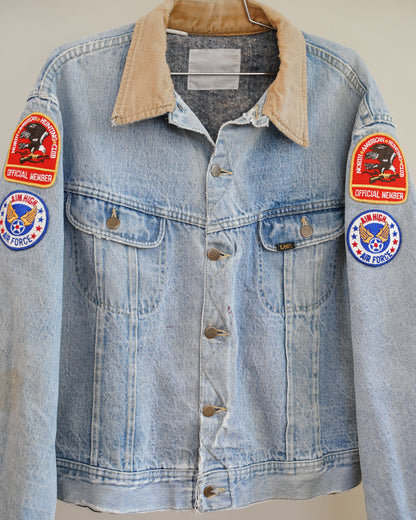 70's Lee Blanket Lined Denim Jacket - Large